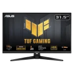 مانیتور گیمینگ 31.5 اینچ ایسوس مدل TUF GAMING VG32AQA1A، رزولوشن QHD - 2K، نرخ بروزرسانی 170 هرتز، پنل VA، دارای اسپیکر داخلی، دارای درگاه‌ ارتباطی جک 3.5 میلی‌متری صدا، DisplayPort 1.2، HDMI 2.0