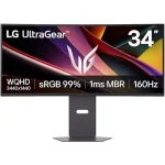 مانیتور 34 اینچ ال جی مدل 34G600A-B با وضوح WQHD پنل VA و نرخ به روزرسانی 160 هرتز